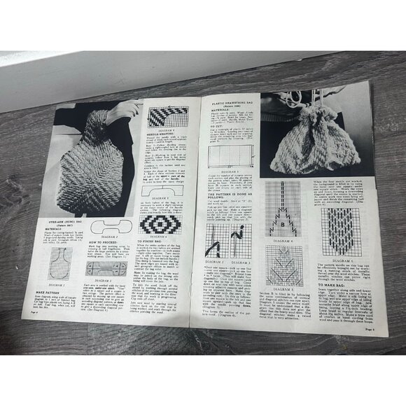 Needle Weaving Knitting Pattern Booklet Paperback - Picture 3 of 4